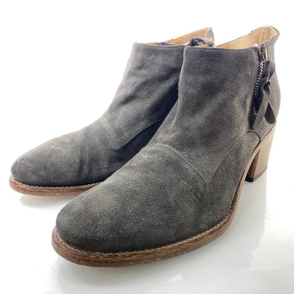 Alberto Fermani Shoes - ALBERTO FERMANI Suede Block Heel Ankle Booties 8